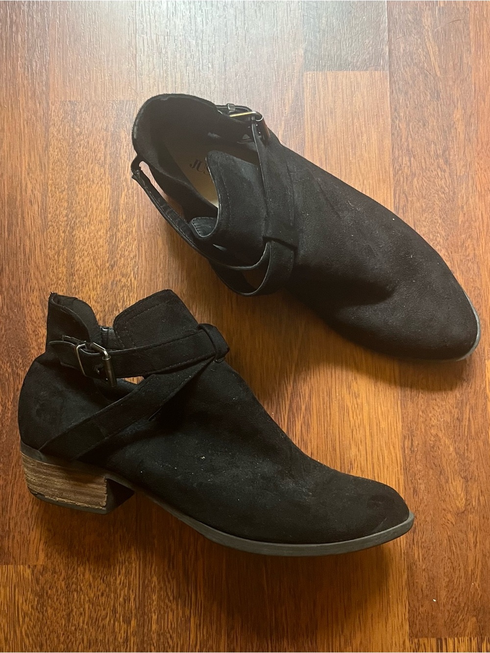 Black Suede Booties
